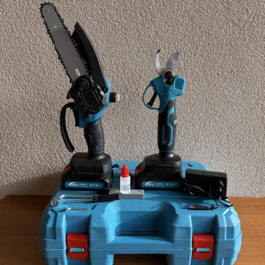 Aku makaze + Aku šega sa dvije baterije od 48V(3Ah)