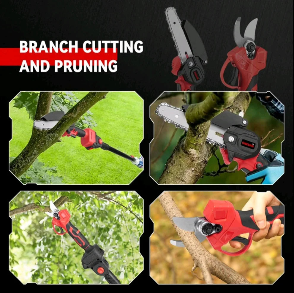 Aku set makaze, aku šega i teleksop 2m sa dvije baterije od 36V(4Ah)