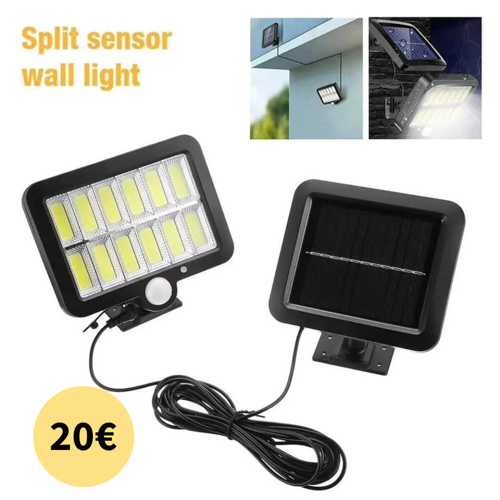 Solarni reflektor sa odvojenim panelom i senzorom pokreta