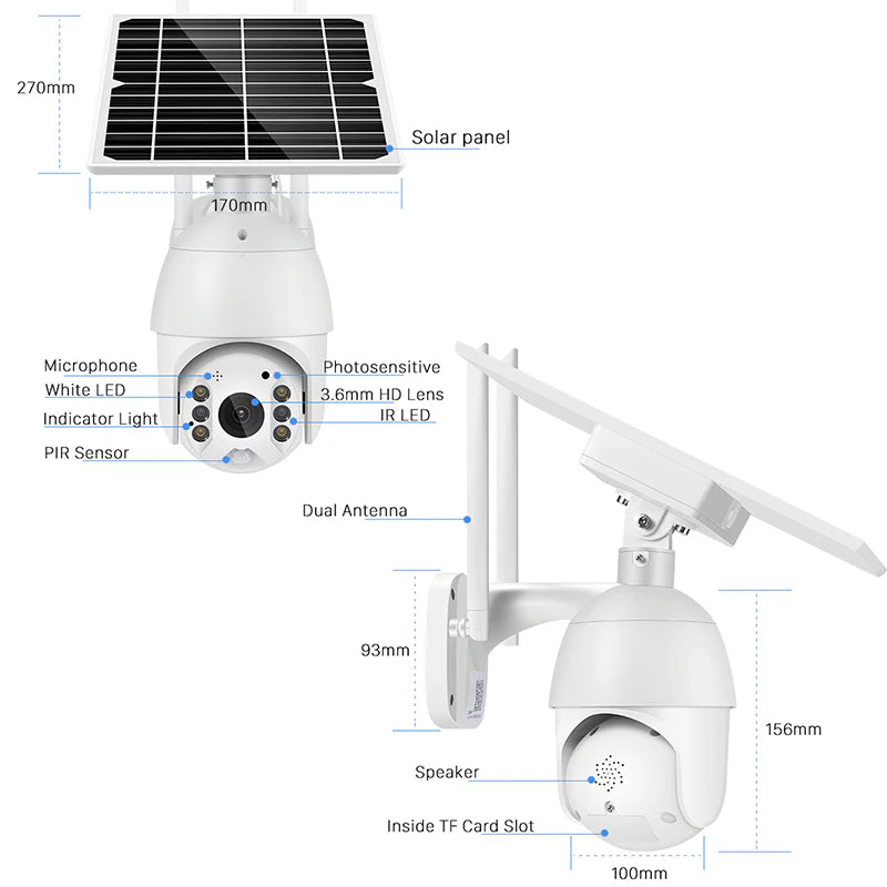 Solarna rotirajuca SIM kamera