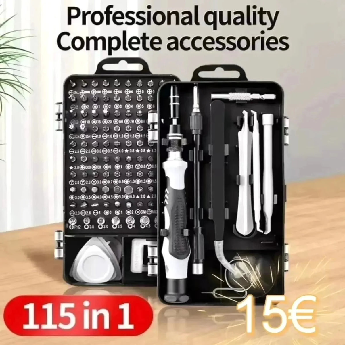 ✅ 115 u 1 set preciznih odvijača i bitova za popravak elektroničkih uređaja