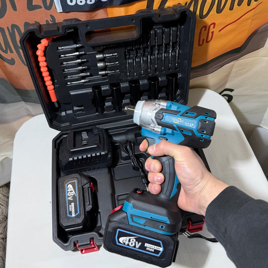 Aku udarni odvijač  2 BATERIJE 48V 6,0 Ah – komplet sa koferom