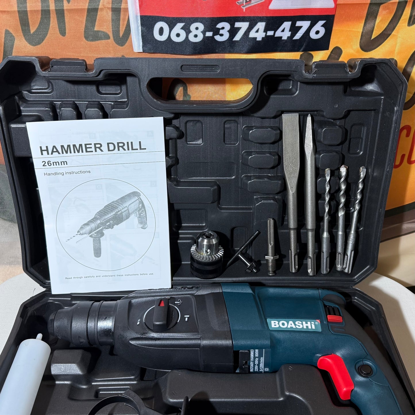 Električna udarna bušilica ( hilti) 800 W (26mm-28mm) 2 GLAVE