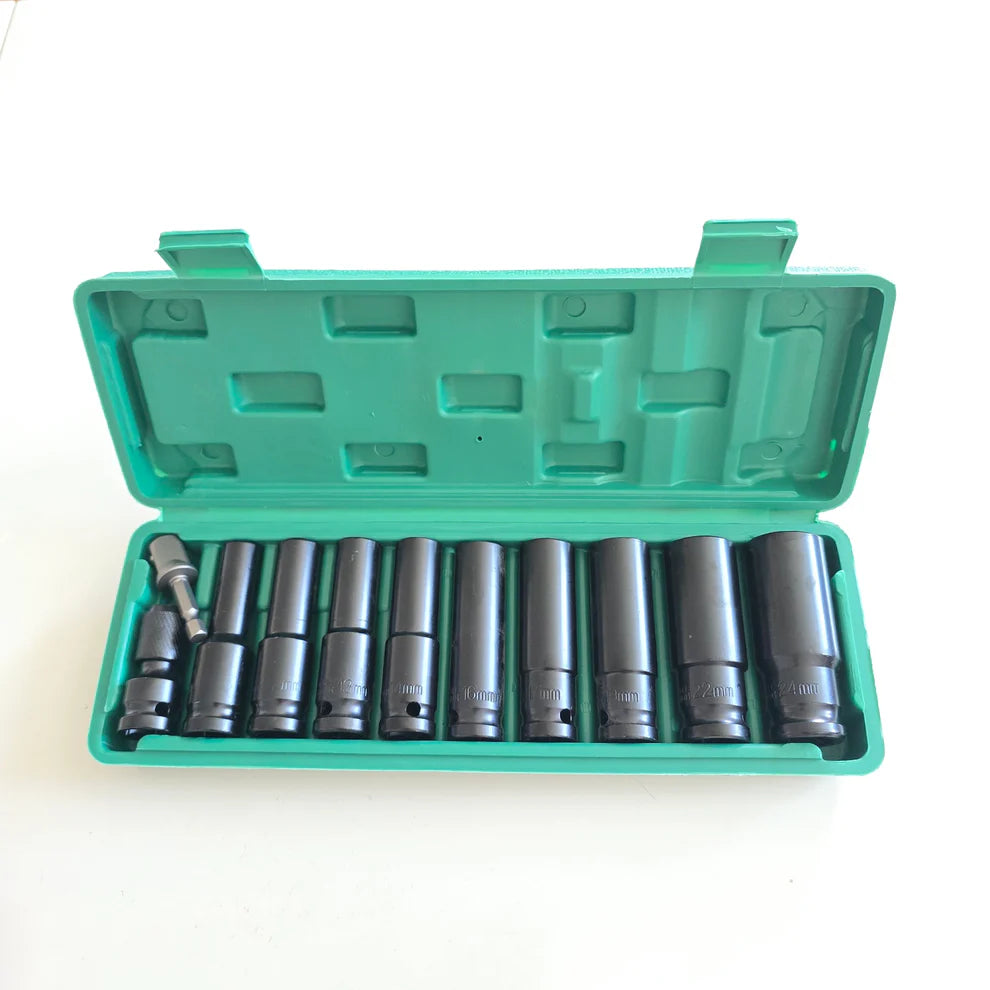 Komplet dubokih nasadnih ključeva (gedora) u praktičnom plastičnom koferu