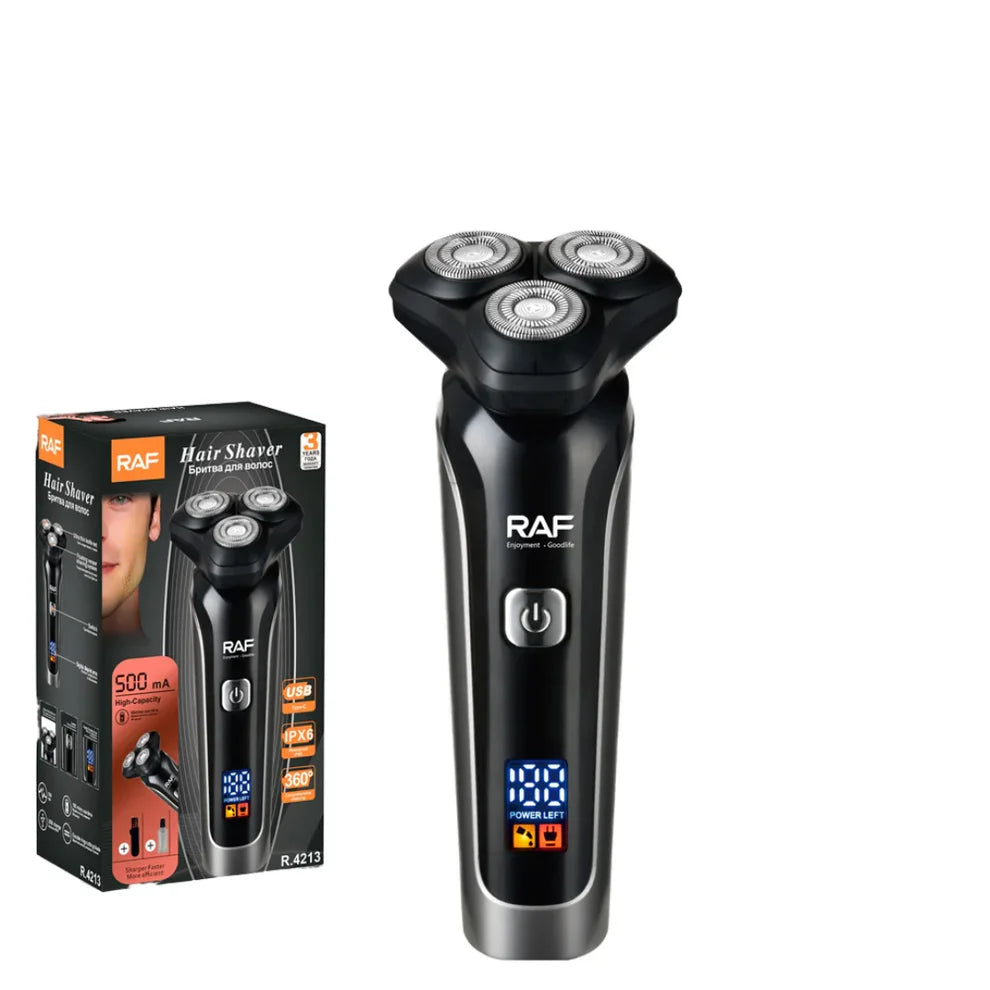 RAF Električni Brijač – 10000 RPM, USB punjenje, 180 min rada, IPX6 vodootporan