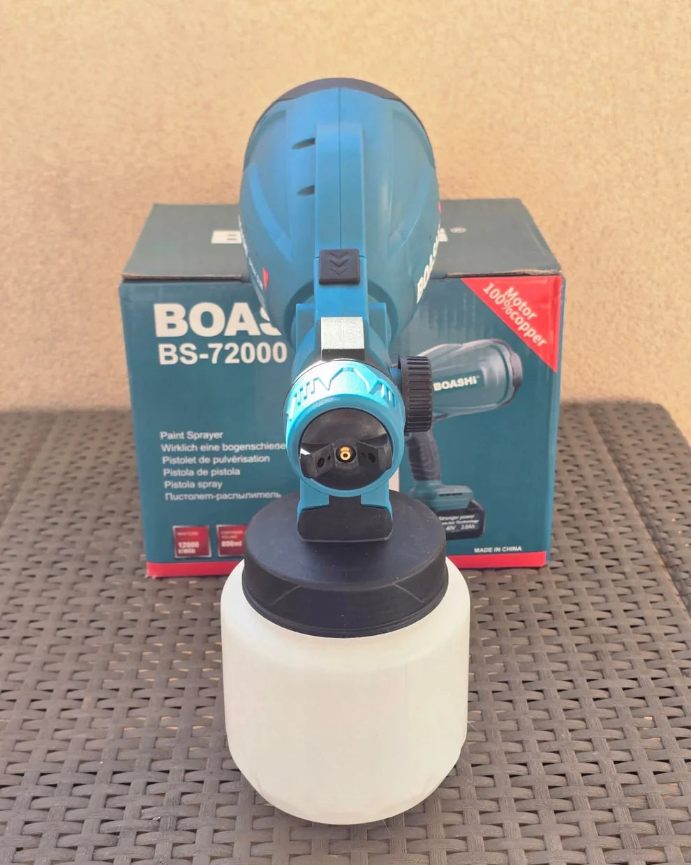 Akumulatorski pistolj za farbanje sa 2 Baterije od 48V