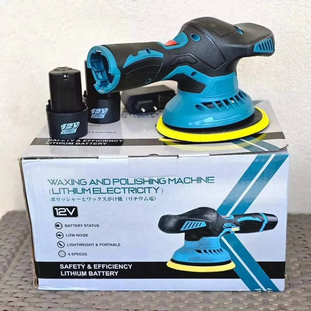 Aku ekscentrična polirka sa dvije baterije od 12V (2Ah)