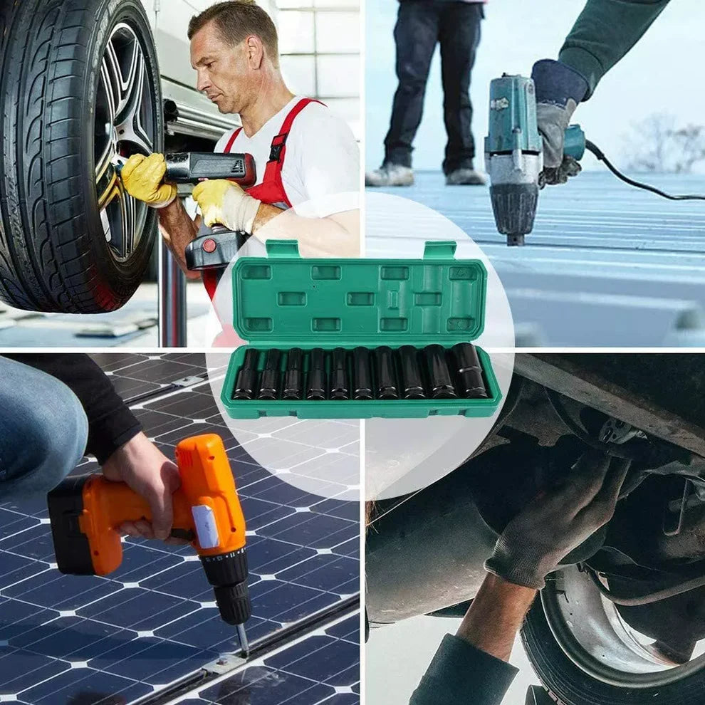 Komplet dubokih nasadnih ključeva (gedora) u praktičnom plastičnom koferu