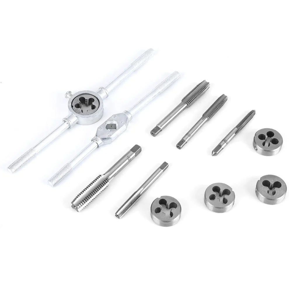 12-dijelni Set za Narezivanje Navoja – Tap & Die Set (M6–M12)